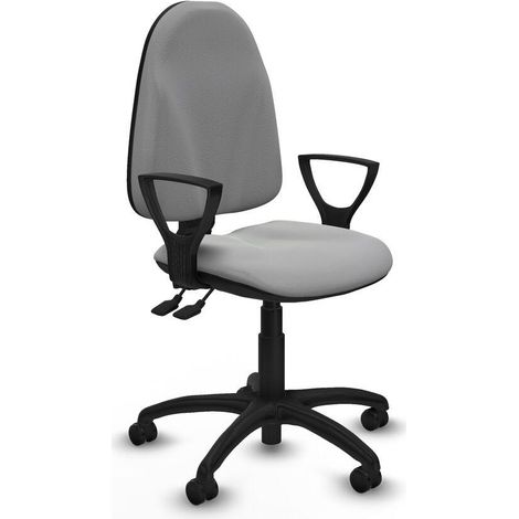 Piqueras y Crespo Silla de oficina moderna gris claro