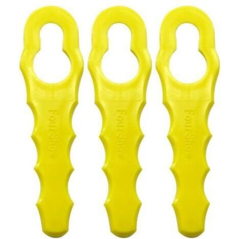 Lot de 100 Lames de Rechange compatible pour Ryobi Coupe Bordure, Têtes Double Lames Dentelées RAC155 RAC157 RAC158- (1/5)