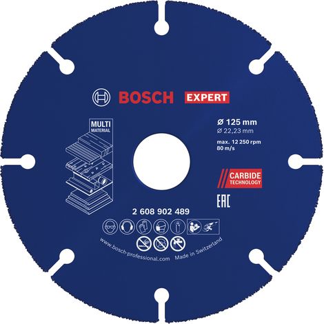 Bosch EXPERT Multi Material Carbide Cutting Disc 125 x 22.23 mm 2608902489 (1/5)