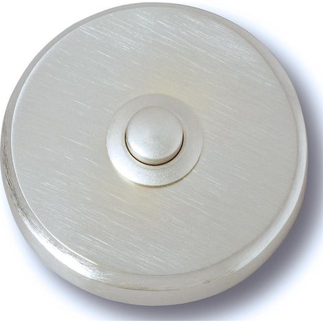 Heidemann Klingeltaster Wien Messing- vernickelt Klingelkontakt Ø x T 64 x 12 mm (1/2)