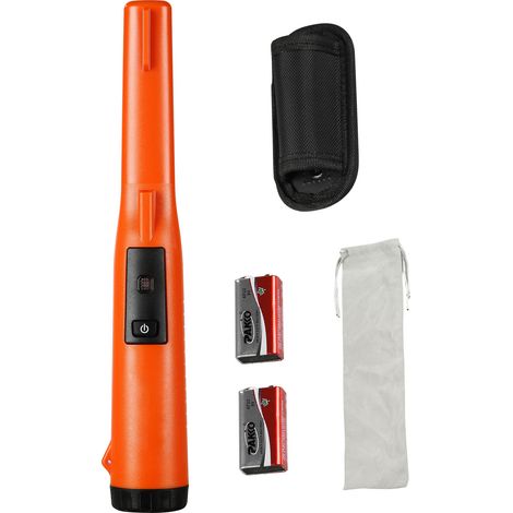 Mophorn Metalldetektor-Pinpointer, IP68 wasserdichter Handstab, 4,5 Zoll Erkennungstiefe, 3 Modi, professionelle Schatzsuchsonde mit Holster und 9-V-Batterie, für Erwachsene und Kinder