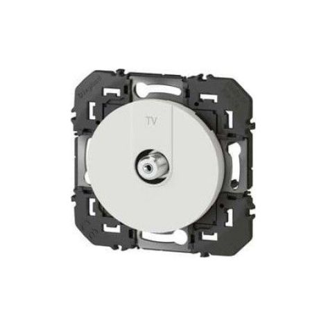 Prise TV type F - - 600350 - Dooxie - À visser - Blanc (1/3)