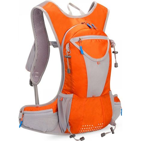 1 Sac à dos d'hydratation, polyester imperméable, mesh respirant, sifflet inclus, ski course randonnée vélo (1/5)