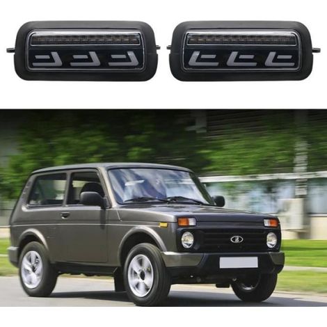 Feux arrière pour Lada Niva 4tage 1995 LED, 4x4 avec feux de jour, signal de freinage LED, accessoires LADA (1/4)