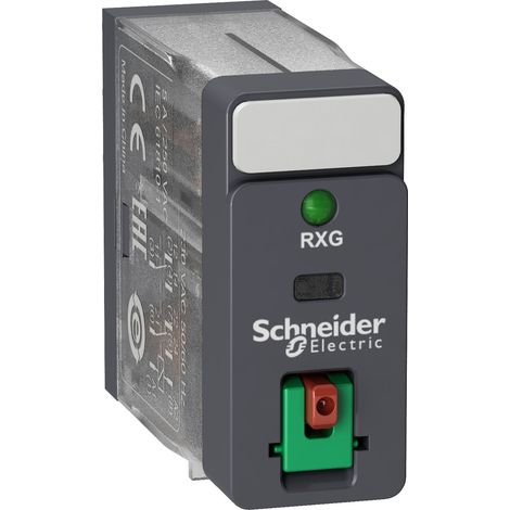 Zelio Relay RXG - relais interface - embrochab - test - DEL - 2OF - 5A - 24VAC