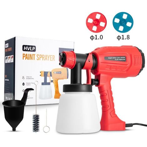 Pistolet à peinture électrique 1000ML, pulvérisateur de peinture à 3 modes, portable et détachable, adapté à une utilisation intérieure et extérieure