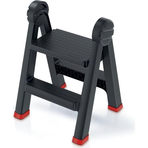 Prosperplast Kistenberg TITAN KLD4565 Escalera plegable negra roja