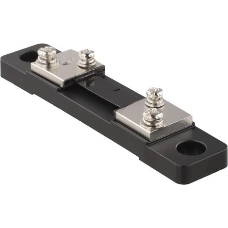 Résistance de shunt 75 mV CC pour ampèremètre, externe 50 A/100 A une (1/5)