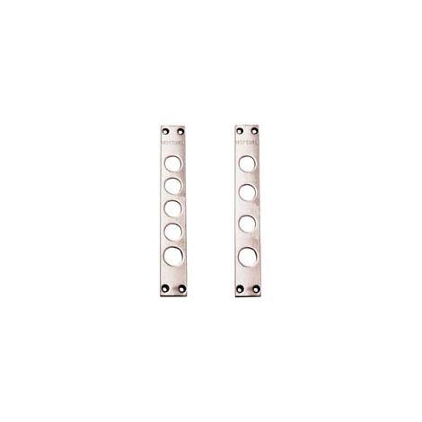 CONTROPIASTRE PER SERRATURE PORTE BLINDATE 94240F  interasse mm.37, mm.30x206x3 (94240F037)    MOTTURA