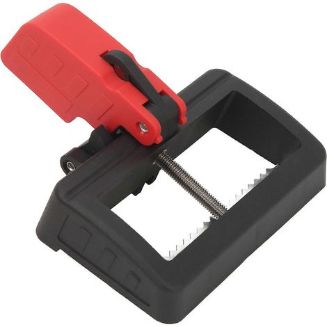 Dispositif de verrouillage de disjoncteur miniature modifié en nylon, verrouillage unipolaire rouge (1/5)
