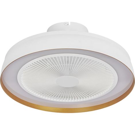 Ventilatore da soffitto compatto a LED 480 da 49 W – Portata d'aria 1900 m³/h – 6 velocità – Temperatura colore regolabile da 2700 a 6500 K (1/5)