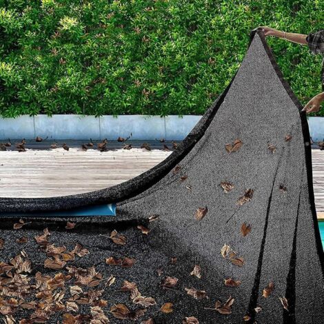 Rechteckiges Pool-Sicherheitsnetz, Abdeckung für Aufstellpools, Laubschutz für Pools, Winterfestmachung für den Außenbereich, Feinmaschig, Laubabweisend (3 x 5 m (10 x 16,4 ft)) - 3 x 5 m (10 x 16,4 f (1/5)