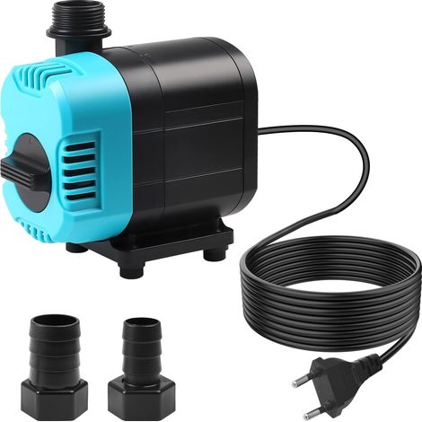 Pompe Submersible 2500 L/H - 40W - ABS - Débit Réglable - Aquarium Étang Fontaine - Max 2,4m (1/5)