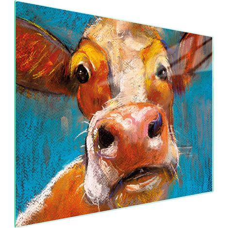 Glasschneidebrett 52x40 Kuh (1/5)