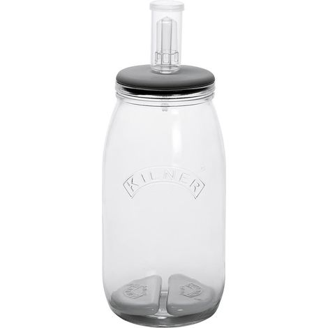 Kilner Fermentationsset 3L transparent mit Holzventil (1/2)
