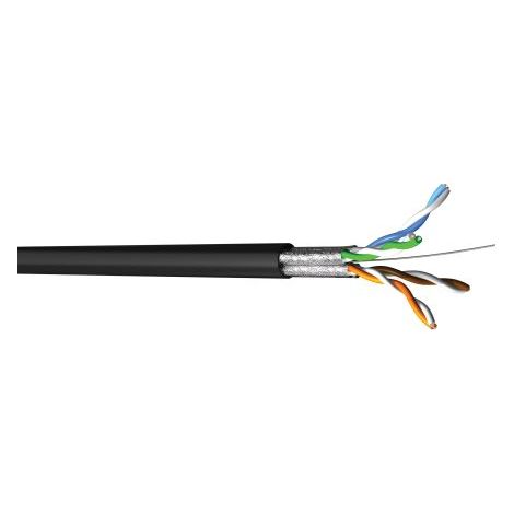 Câble Ethernet catégorie 6a U/FTP CAE Multimedia Connect, Noir, 100m LSZH Sans terminaison LSZH ( Prix pour Bobine de 100 Mètres )