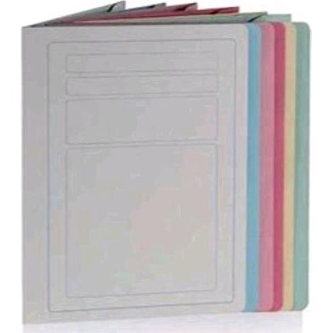 Brefiocart Cartellina Semplice in Cartoncino Riciclato con Stampa Grigia CF100