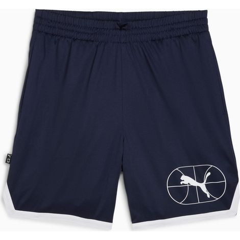 Puma Junior Varsity Basketballshorts 7'' marineblau 63307602 r XS (1/2)