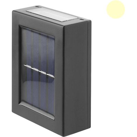 Lampes solaires murales extérieures décoratives pour jardin, patio et maison. Lampes murales étanches et lumineuses pour clôture décorative extérieure ,Lumière chaude (1/5)