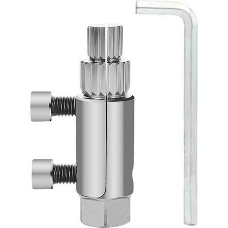 Outil pour l'extraction des tubes cassés filetés, Extracteur de tube G1/2 G3/4 G1" Tournevis fileté, clé de rotation avec clé de rotation pour vannes d'angle, rupture de tuyau (1/5)