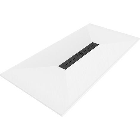 Mexen Toro Rechteck-Duschwanne SMC 180 x 90 cm, weiß, schwarze Abdeckung - 43109018-B (1/5)