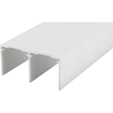 RAIL HAUT 96 PVC GRIS 2.60ML(AES)PANNEAU 16MM - RH96PVCGR 2.60 - SEED (1/2)