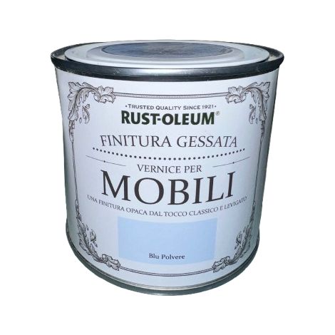 RUST-OLEUM - VERNICE LEGNO CHALKY EFFETTO GESSATO COLORE BLU 500 ML