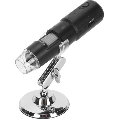 Microscope portable USB, grossissement 50x à 1000x, résolution 640x480p, rotation à 360°, Wi-Fi, loupe pour l'examen du cuir chevelu et des circuits imprimés électroniques (1/5)