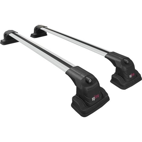 Compatible avec Renault Scenic (MK2) 2003-2009 ACE-3 Modèle Barres de Toit Railing Porte-Bagages de Voiture Aluminium Gris 2 Barres
