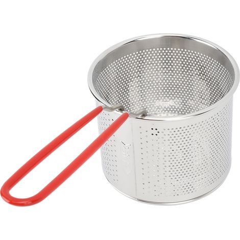 Panier à frites multifonctionnel en acier inoxydable 304, résistant aux hautes températures, rond, pour la cuisson des pommes de terre, 12 cm / 4,72 pouces (1/5)