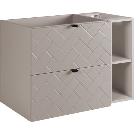Mobile da bagno, Cashmere, 80 x 57 x 46 cm, Maniglie Nere (1/5)