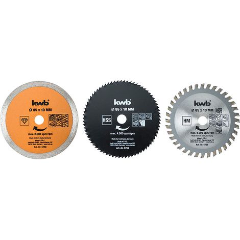 SET LAME PER MINI SEGA CIRCOLARE set 5 pezzi  - EINHELL