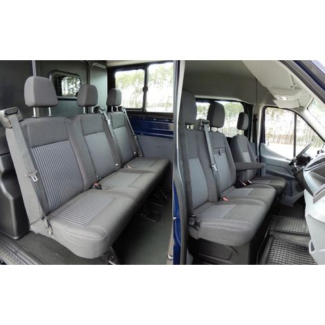 FORD TRANSIT MK8 2014-2025 Sitzbezüge für 6 Personen Brigade
