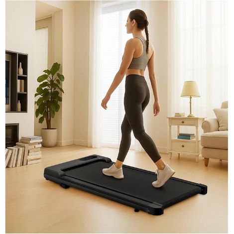 Youyijia Walking Pad Treadmill Under Desk Walking Pad 2.5HP Portable Electric Adjustable Speed with LED Display & Remote (Black) (1/5)