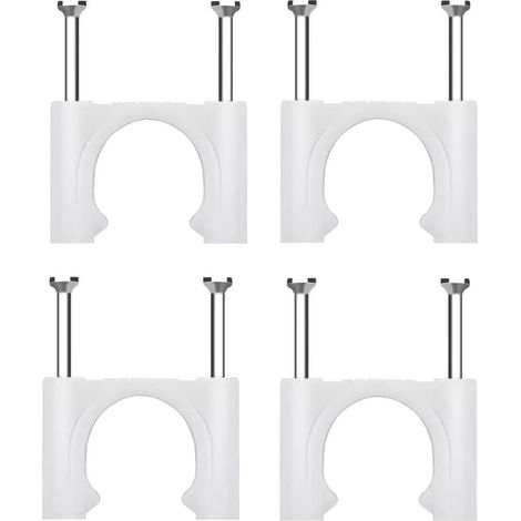 Clips Câble avec Clou en Acier pour Attache de Câble 50mm, 6 pièces (1/5)