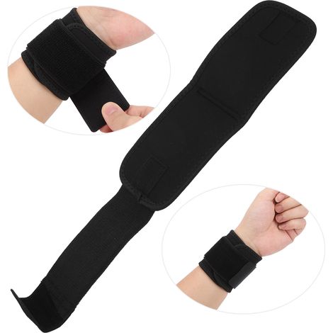 Attelle de poignet élastique pour musculation, support de compression pour fitness et entraînement en salle de sport. (1/5)