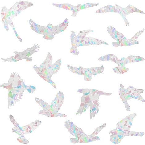 20 pièces - Autocollants pour fenêtres - Autocollants de Vogelbescherming - PVC - couleur - statique - autocollant pour verre - Décoration de chambre (1/5)
