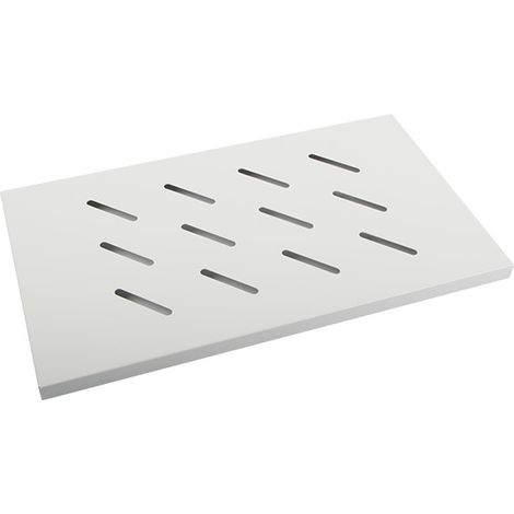 Étagère pour armoires Lanberg grises 19" 450/600 mm (1U/500 x 280 mm, capacité de charge jusqu'à 20 kg, fixation en 4 points) AK-1001-S