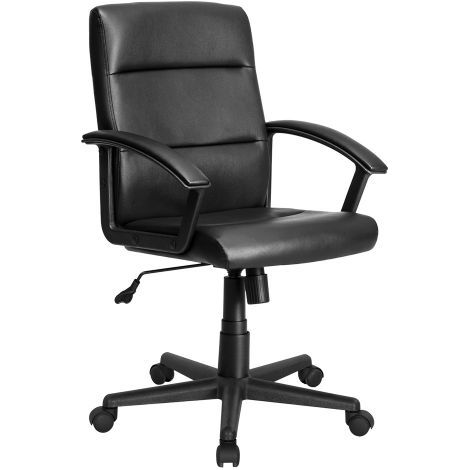 SEDIA DA MANAGER nera - cm 62 x 60 x h. 93 / 103