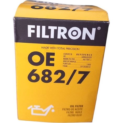 Filtro olio motore marca filtron codice filtro oe 682/7
