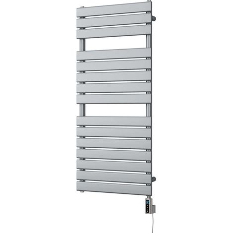 Typhoon - Silver Electric Towel Rail H1156mm x W500mm 600w Thermostatic WIFI (1/3)