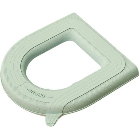Coussin de siège de toilette universel lavable, autocollant de couverture de siège de toilette étanche, tapis de fermeture de salle de bain, accessoires de toilette ménagers 2 pièce (1/4)