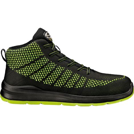 SIR SAFETY SYSTEM Rapid Fobia Chaussures de sécurité S1PS légères noir vert citron Taille 39 (1/2)