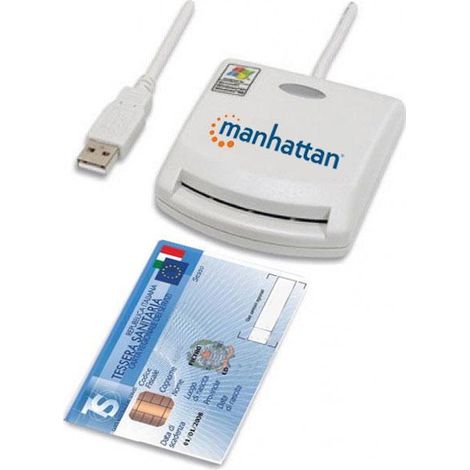 Smart card reader Manhattan 172844 USB plug and play (1/5)