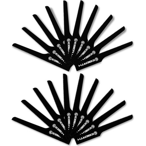Lot 20 lames scie sauteuse T18/T24, 95mm, 18 & 24 dents, pièces IW8-P38 – EBERTH (1/4)