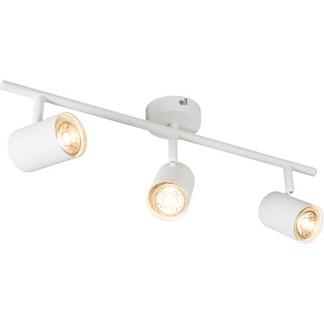 QAZQA jeana - LED SmartSpot plafond, plafonnierincl. wifi - 3 lumière - L 53 cm - Blanc - Moderne - éclairage intérieur - Salon I Chambre I Cuisine I Salle à manger