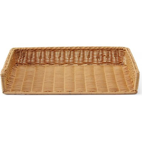 Buffet-Präsentationskorb für Baguettes und Brot aus Polyrattan 595 x 395 x 105 mm (1/5)