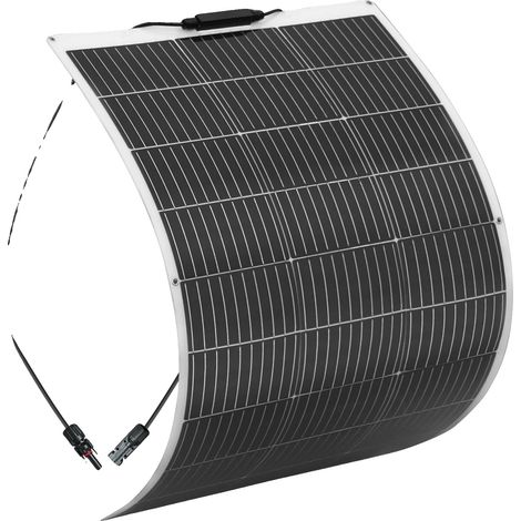 Panneau Solaire, Design Flexible, Production d'Énergie Efficace, 100W Blanc (1/2)