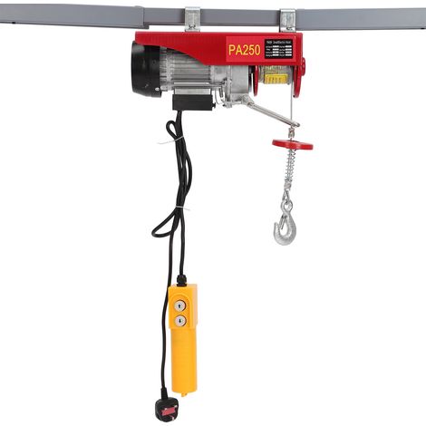 Holdfiturn 250kg Electric Hoist 550W Winch Engine Support Arm Winch Lifting Scaffold for Workshop (1/5)
