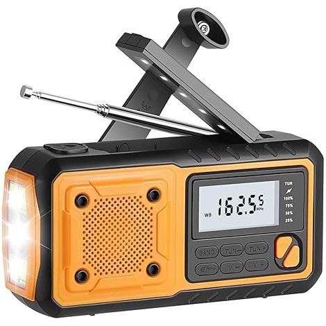 Notfall Radio Hand Kurbel Aufladen LED Licht AM/FM/SW DSP Radio (1/5)